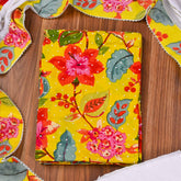 Cotton Yellow Unstitched Suit